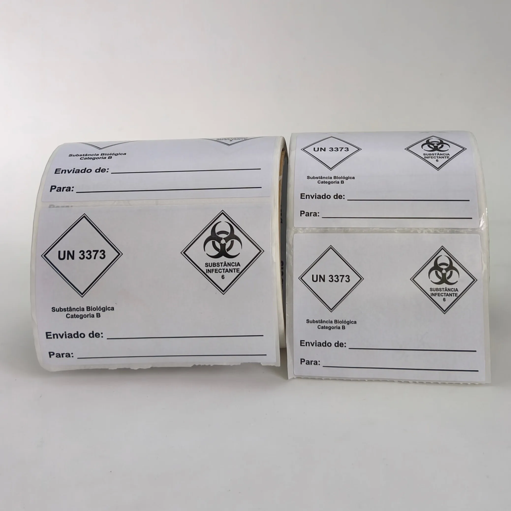 Etiquetas adesivas personalizadas para embalagens