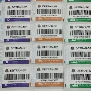 Etiquetas adesivas de segurança